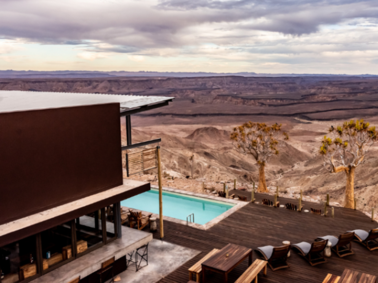 Rondreis Namibië, Fish River Canyon, Fish River Lodge, uitzicht omgeving