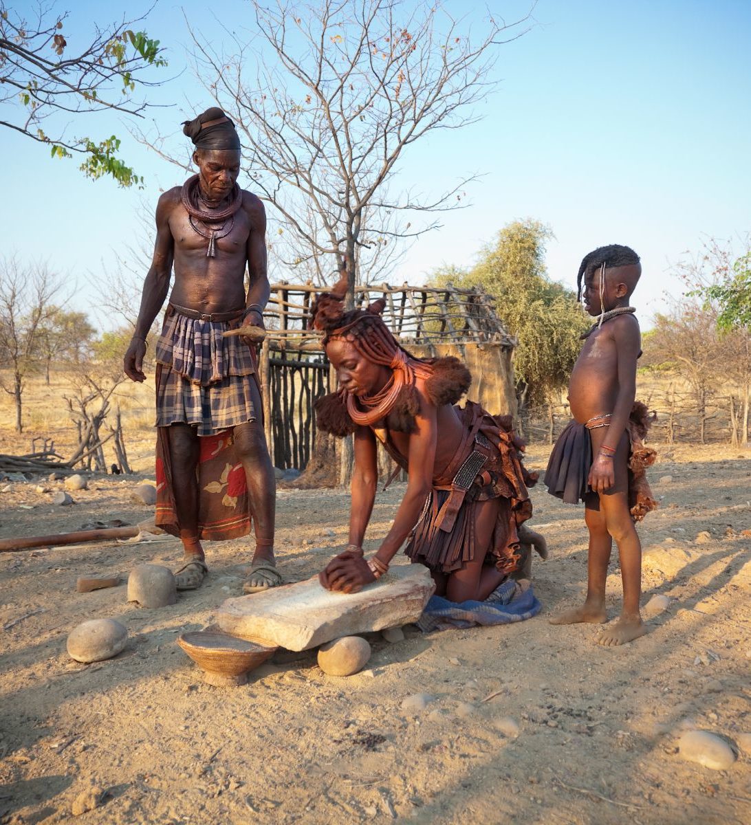 Rondreis Namibië, Kaokoland, Himba-gezin