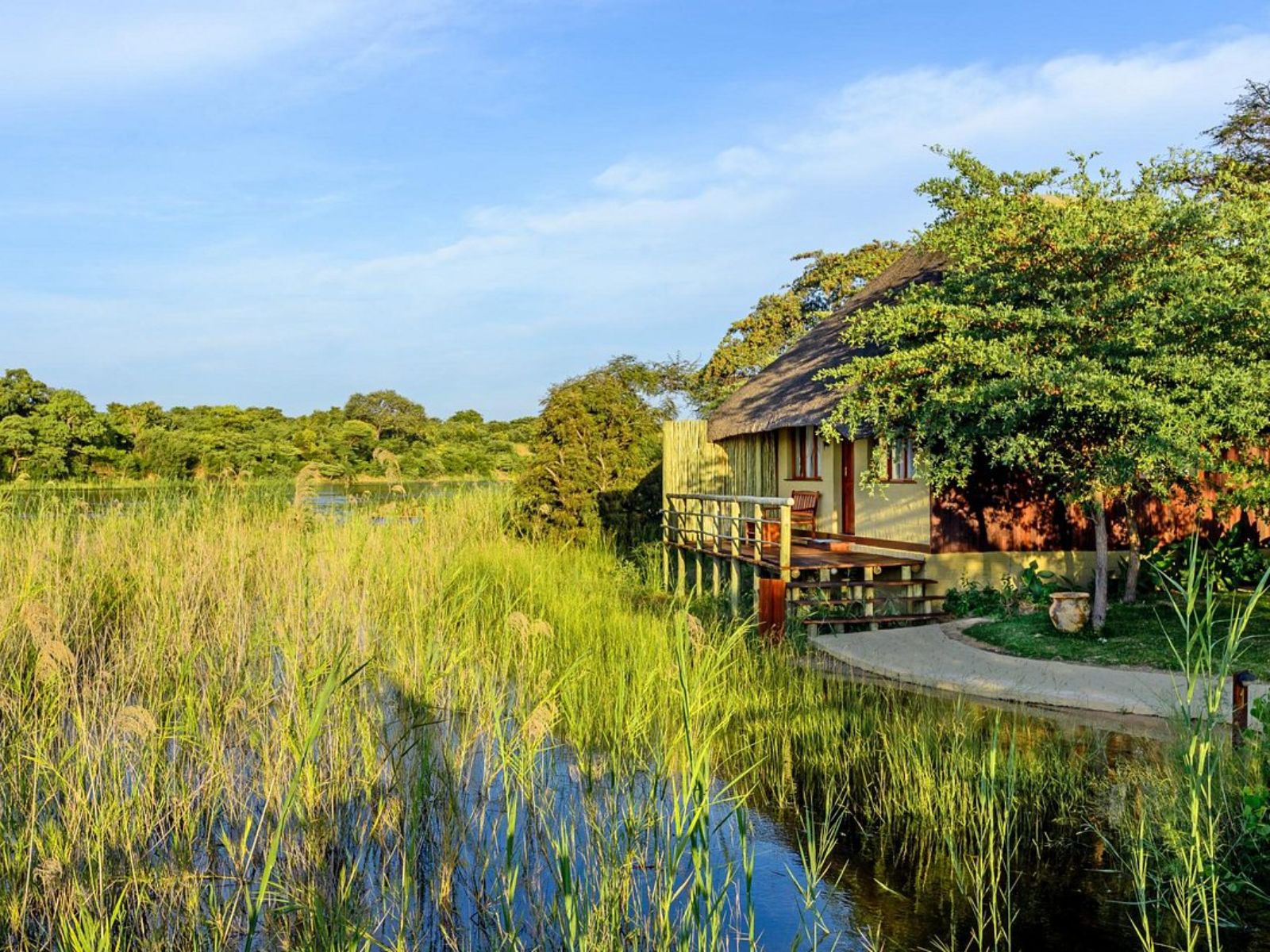 Rondreis Namibië, Rundu, Hakusembe, lodge aan de rivier