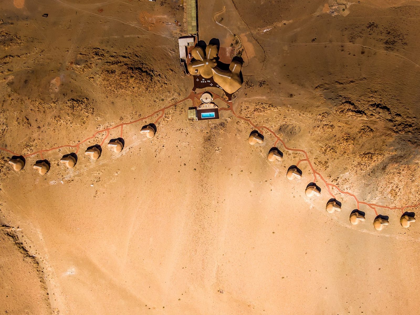 Rondreis Namibië, Sossusvlei, Desert Hills, bovenaanzicht
