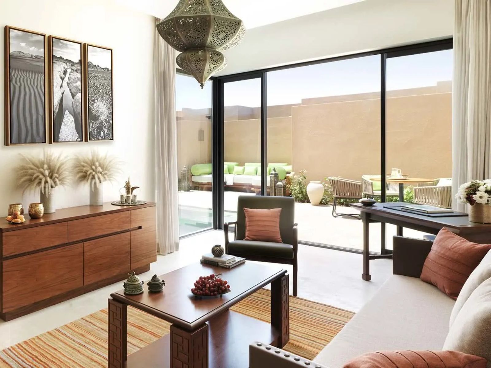 Rondreis Oman, Jebel Akhdar, Anantara, woonkamer