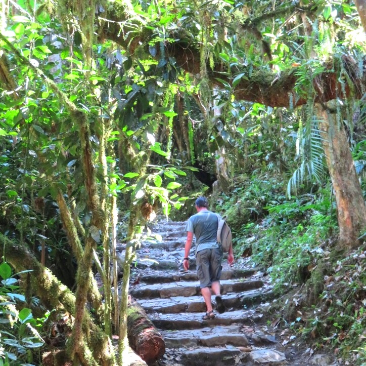 Rondreis Peru, Chachapoyas, Hiken naar de Gocta waterval, wandelpad