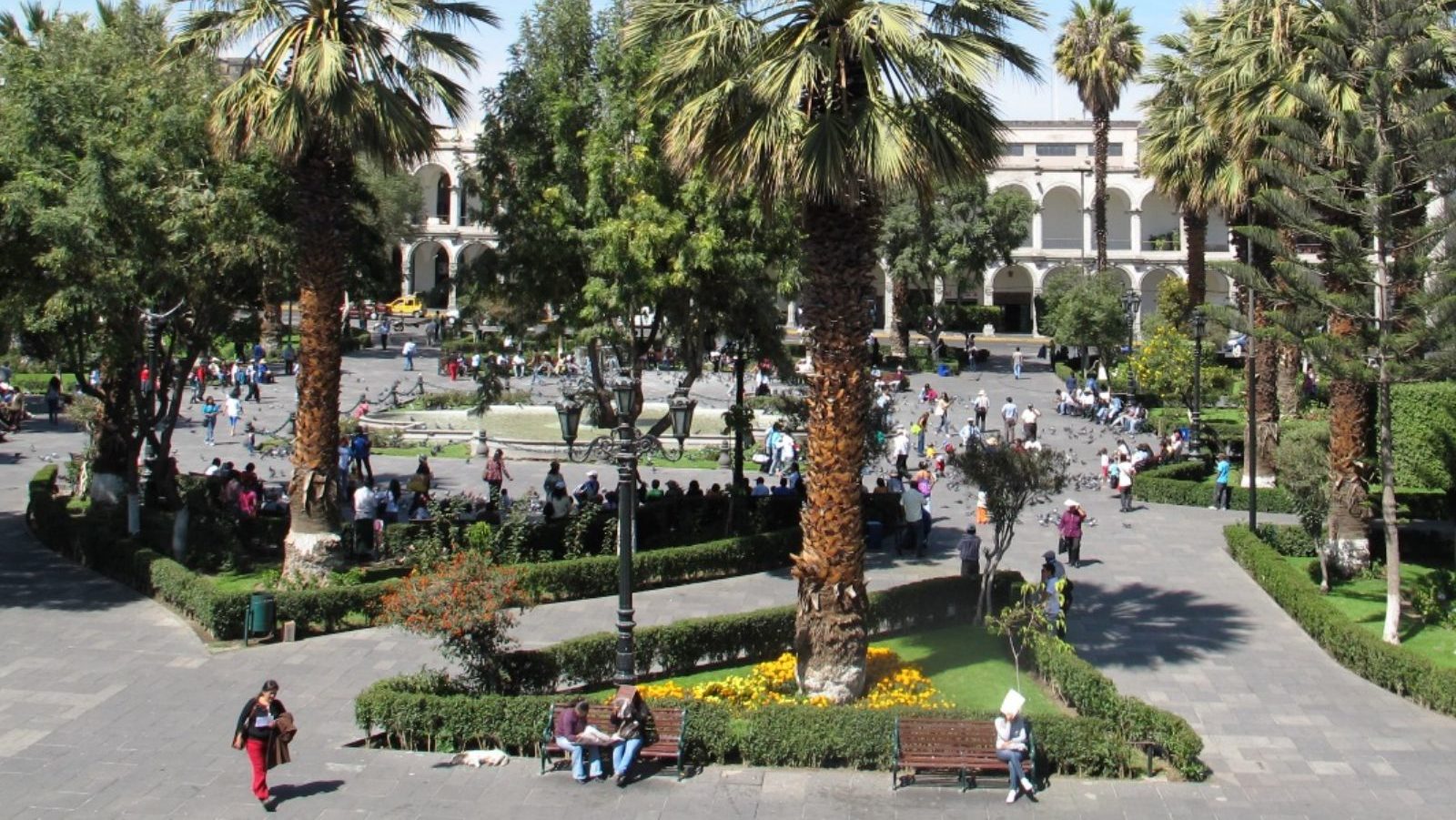 Rondreis Peru, Lima, plein in de stad