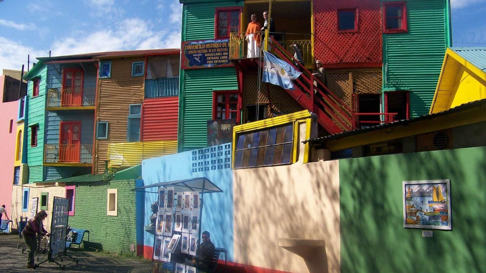 rondreis Argentinië, Buenos Aires gekleurde huizen