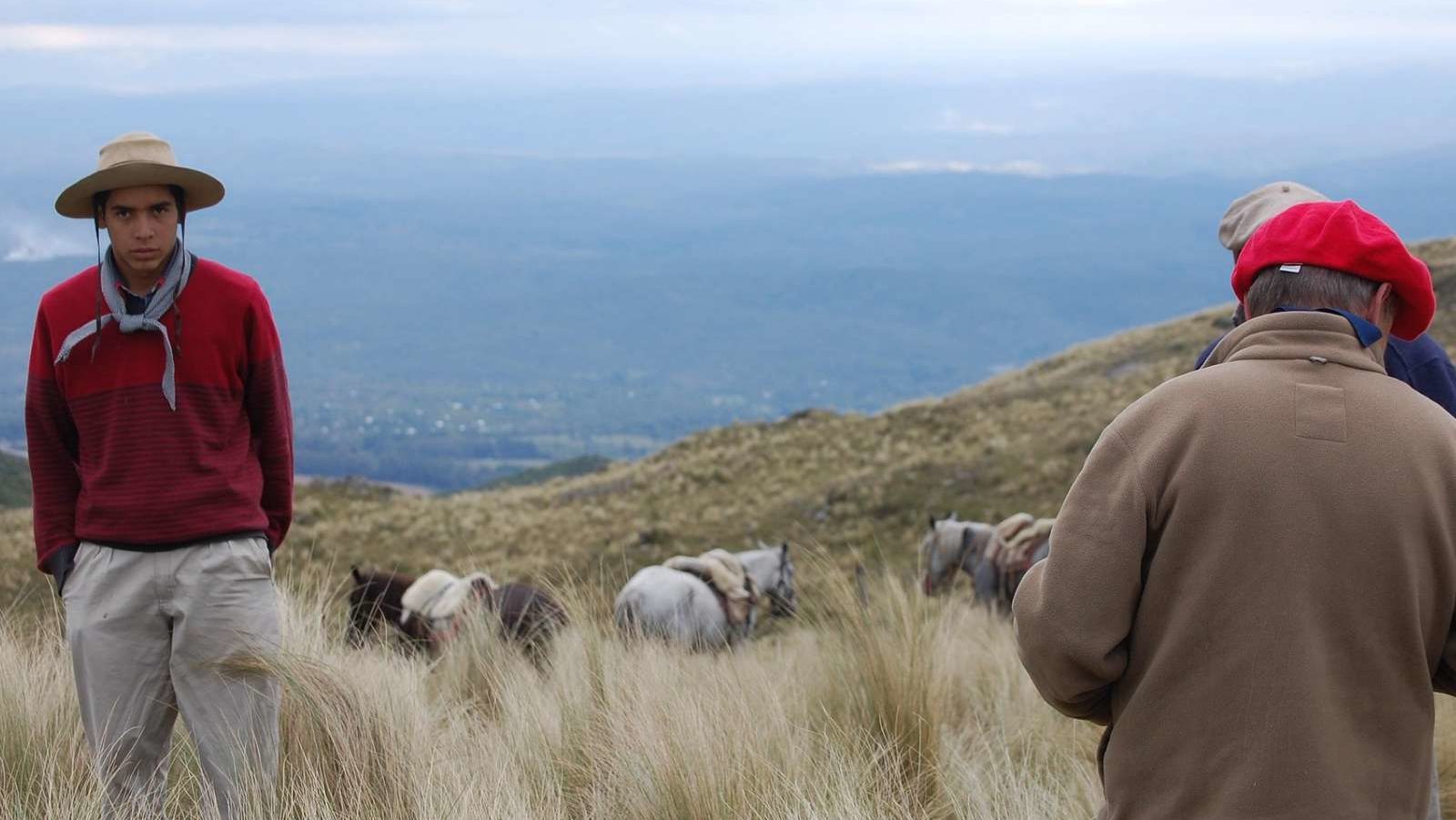 Rondreis Argentinië, El Calfate, mensen met dieren