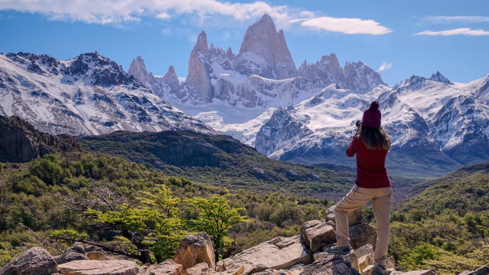 Rondreis Argentinië, El Chalten, uitzicht gebergte