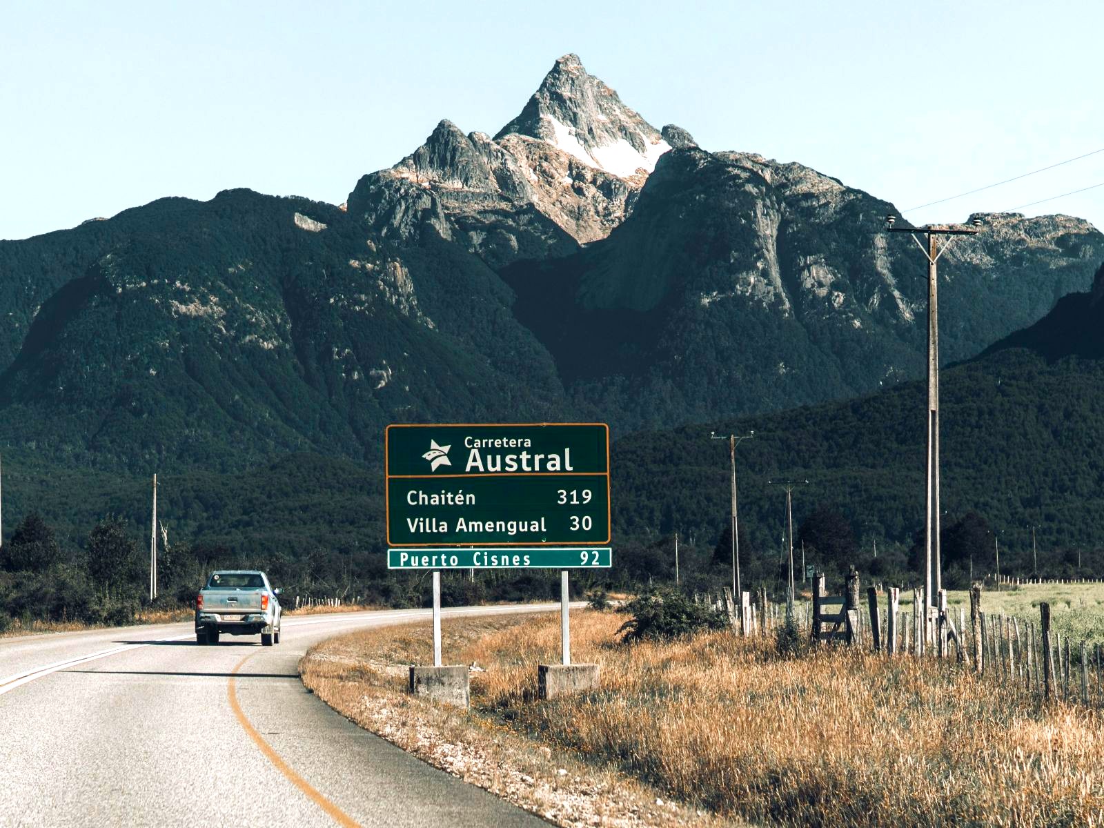 Rondreis Chili, Carretera austral, bord naast de snelweg