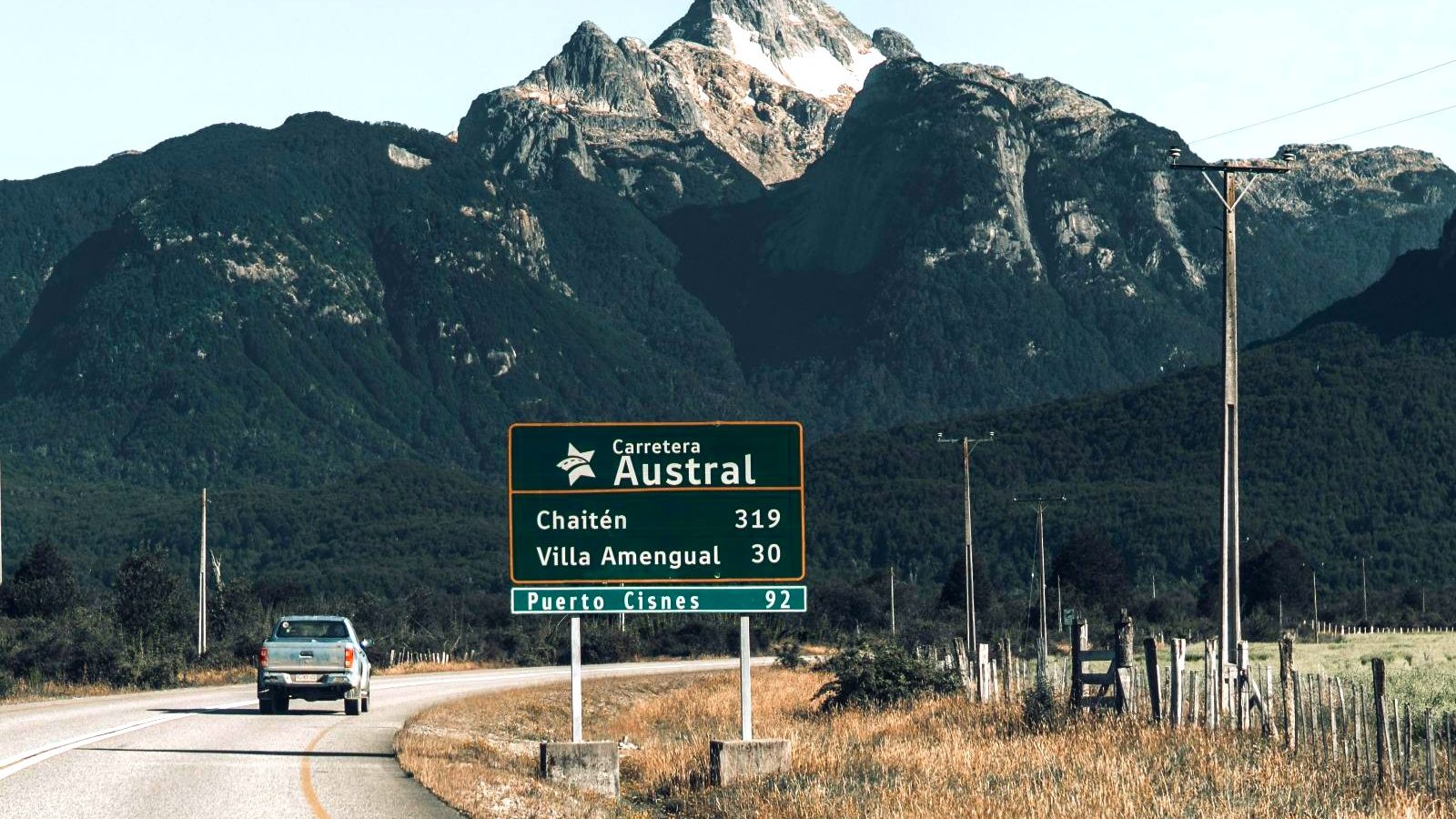 Rondreis Chili, Carretera austral, bord naast de snelweg