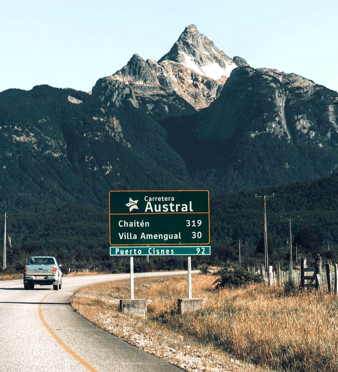 Rondreis Chili, Carretera austral, bord naast de snelweg