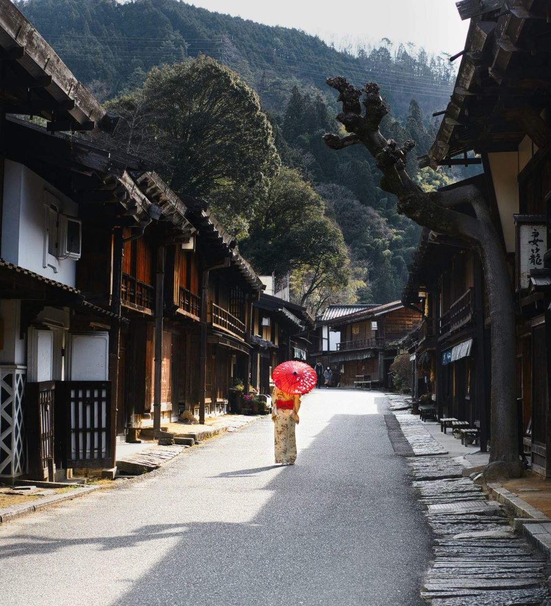 rondreis japan nakasendo trail straatbeeld