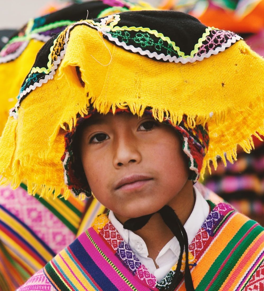 Peru inca jongen