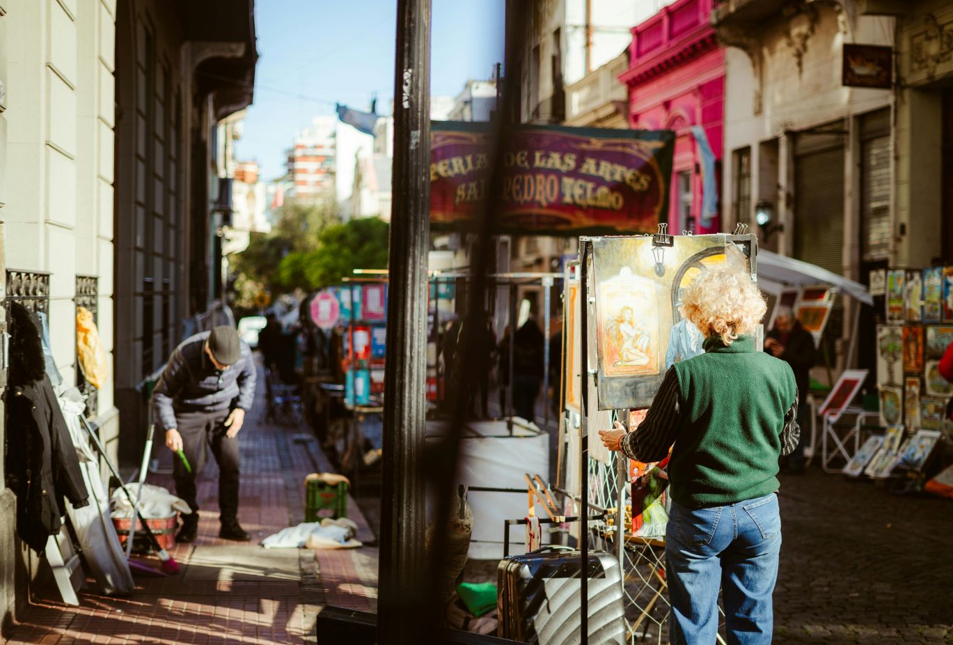 Rondreis Argentinië, Buenos Aires, San Telmo kraampjes