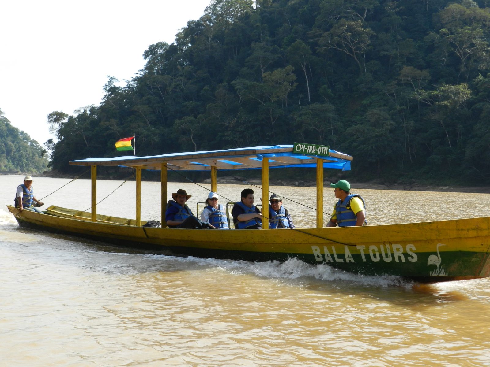 Rondreis Bolivia, Rurrenabaque, Caracoles Lodge, boottoch