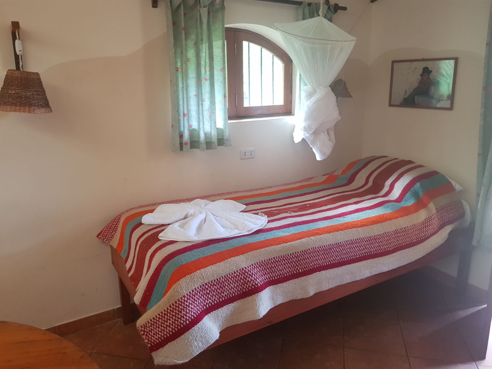 Rondreis Bolivia, Samaipata, La Vispera, eenpersoonsbed