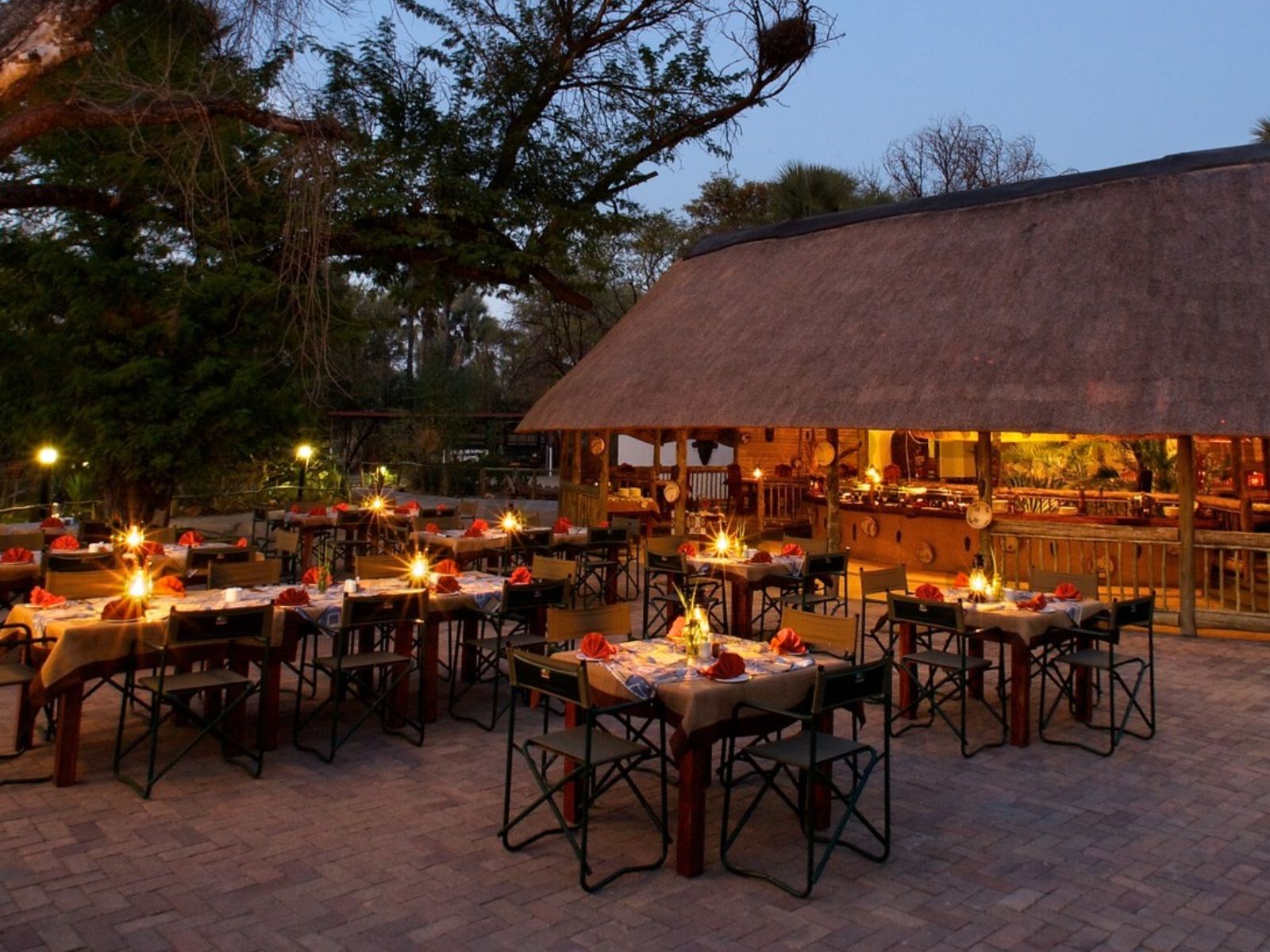 Rondreis Botswana, Nata, Nata Lodge, restaurant
