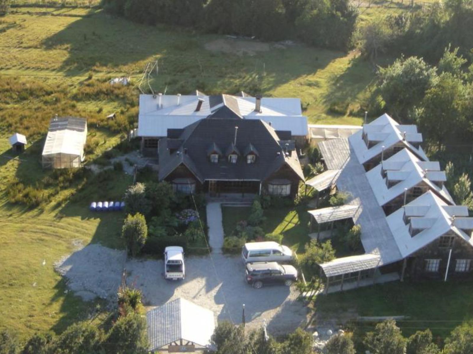 Rondreis Chili, Hornopiren, Hosteria Catalina, bovenaanzicht