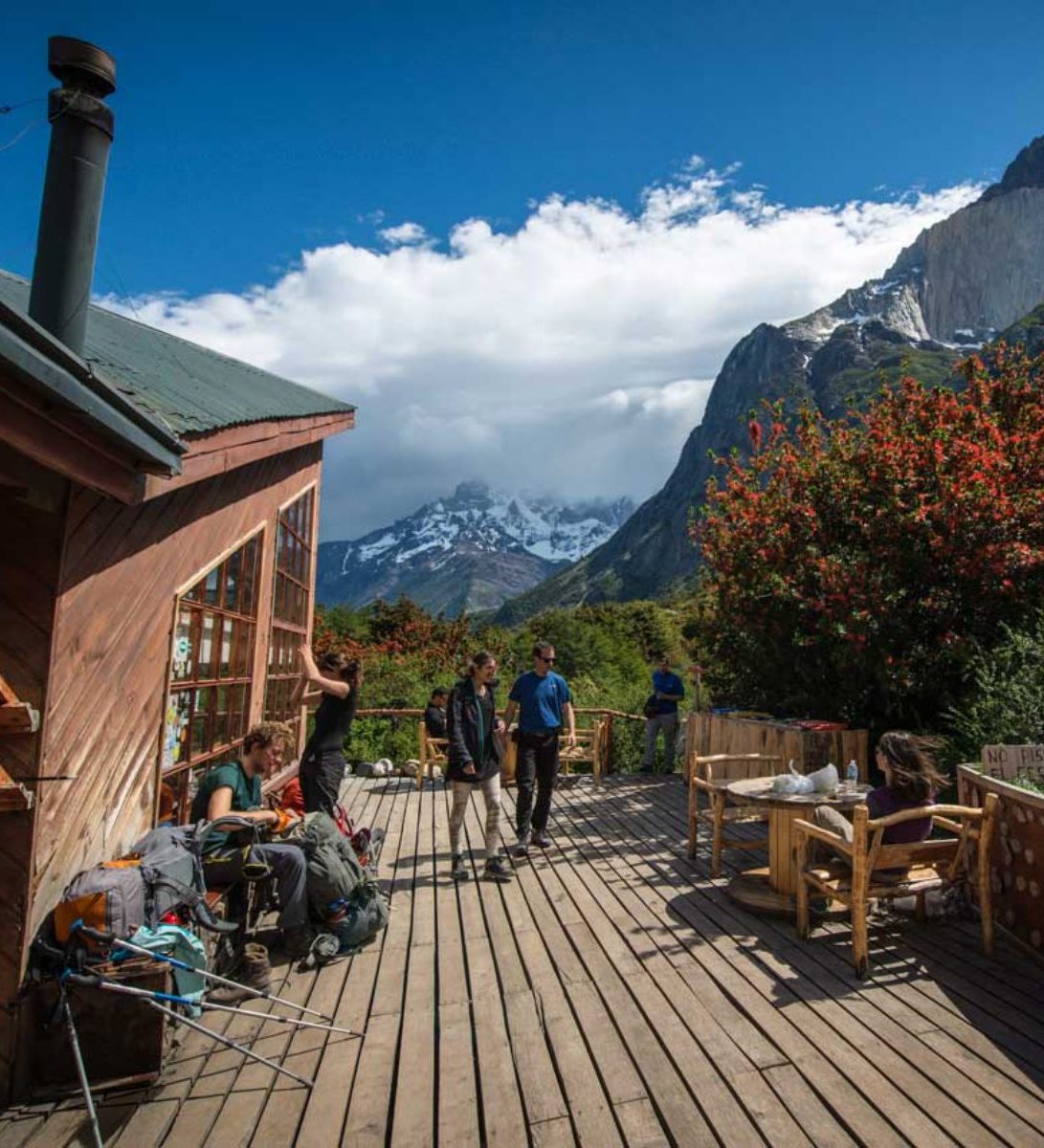 Rondreis Chili, Torres del Paine, Refugio Cuernos, camping