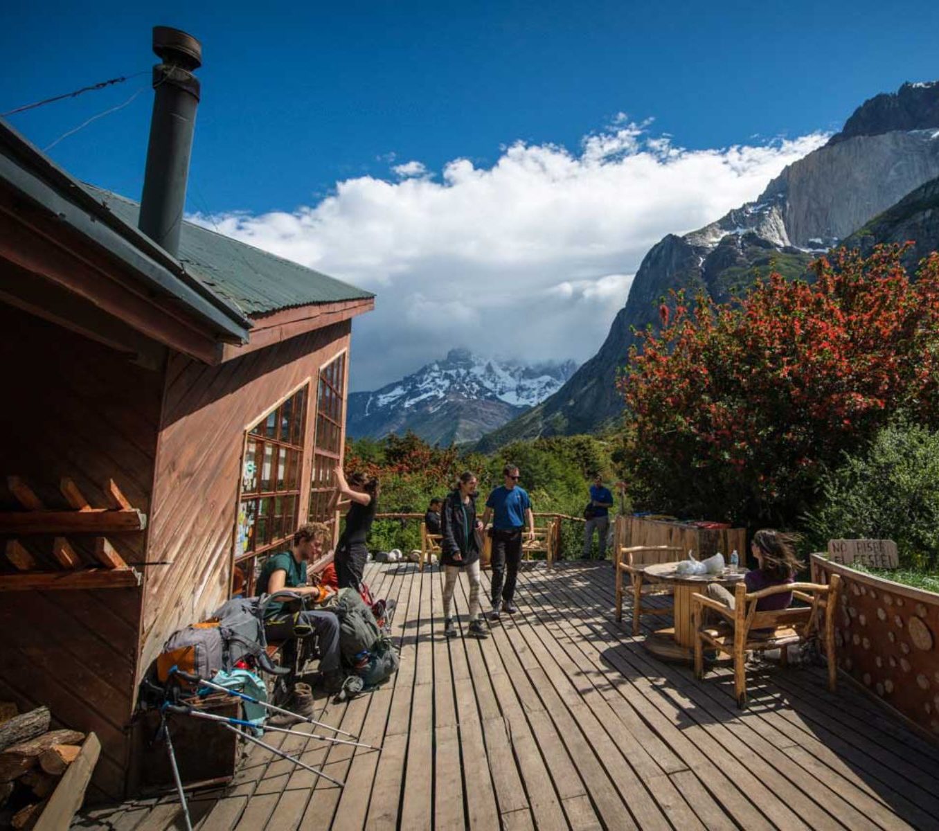 Rondreis Chili, Torres del Paine, Refugio Cuernos, camping