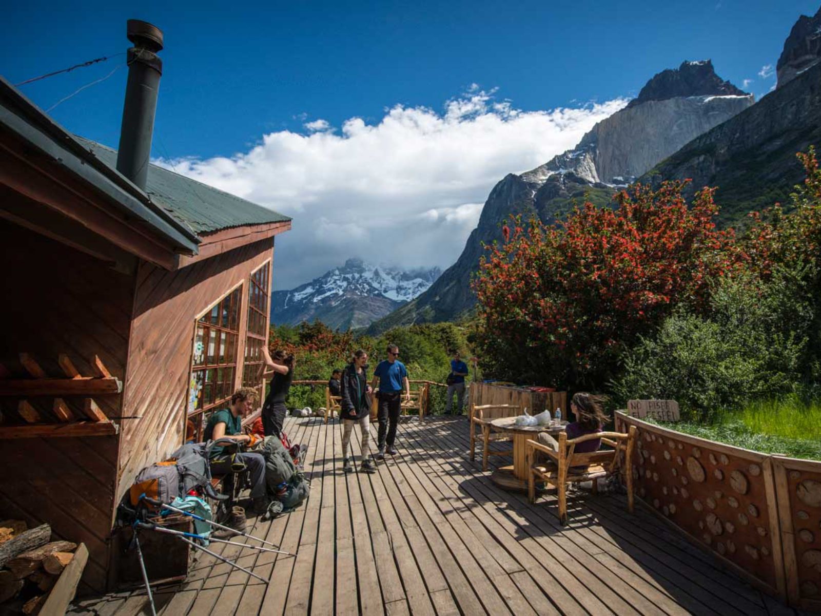 Rondreis Chili, Torres del Paine, Refugio Cuernos, camping