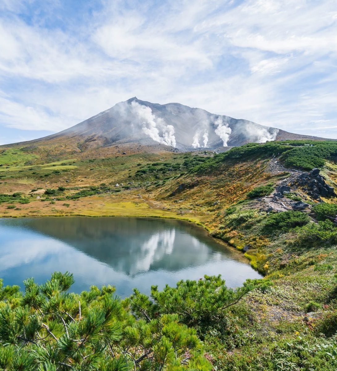 Rondreis-Japan-Daisetsuzan-National-Park-actieve-vulkaan-Asahidake