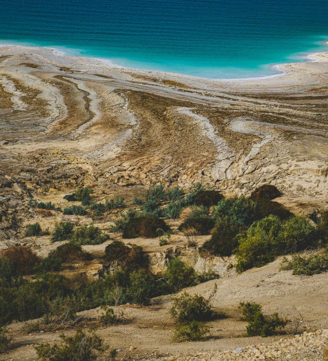 Rondreis Jordanië, Dead Sea, bovenaanzicht