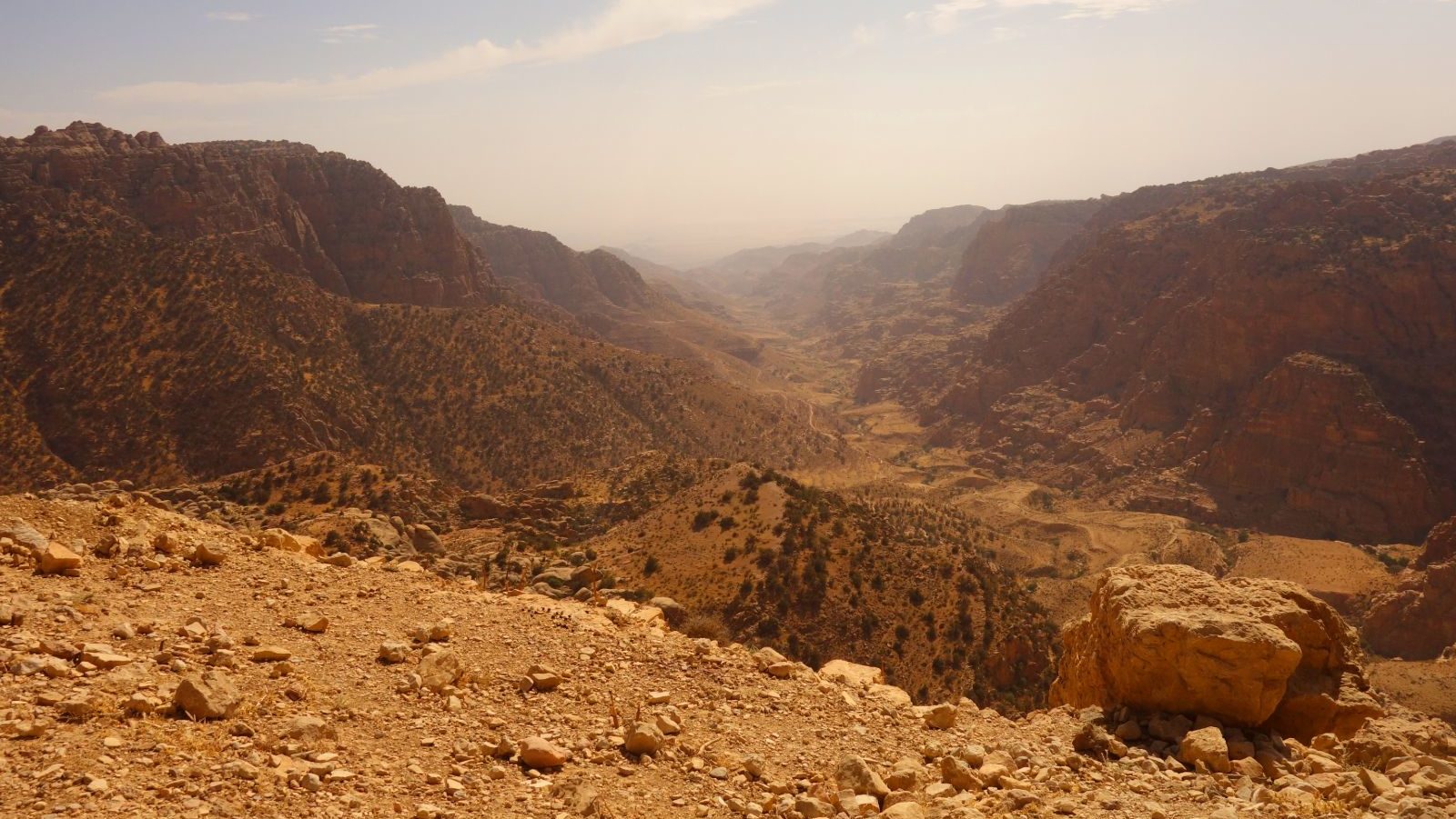 Rondreis Jordanië, Jordan Trail, hiking trail Wadi Dana vallei