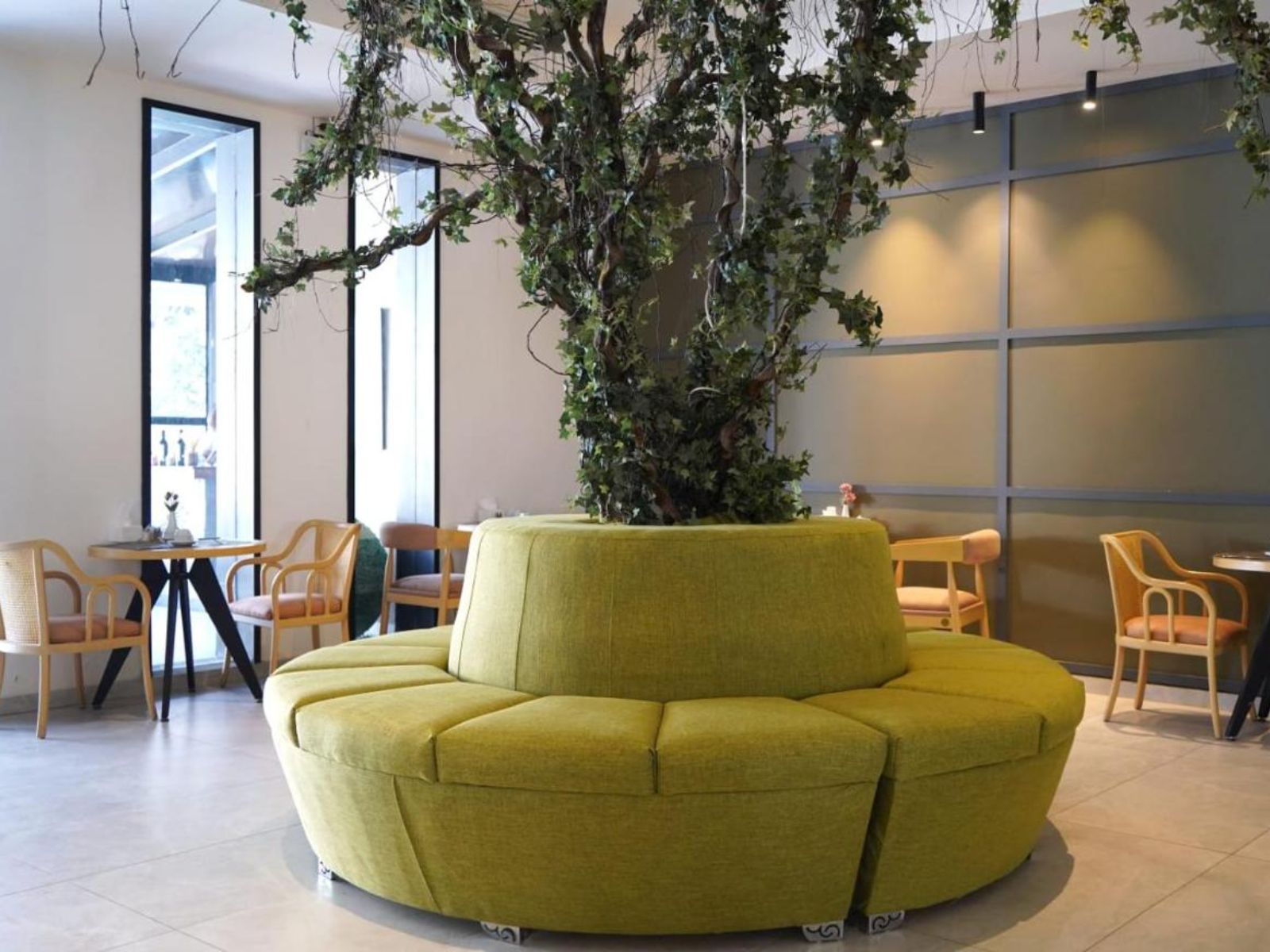 Rondreis Jordanie, Madaba, Aitch Boutique Hotel lobby