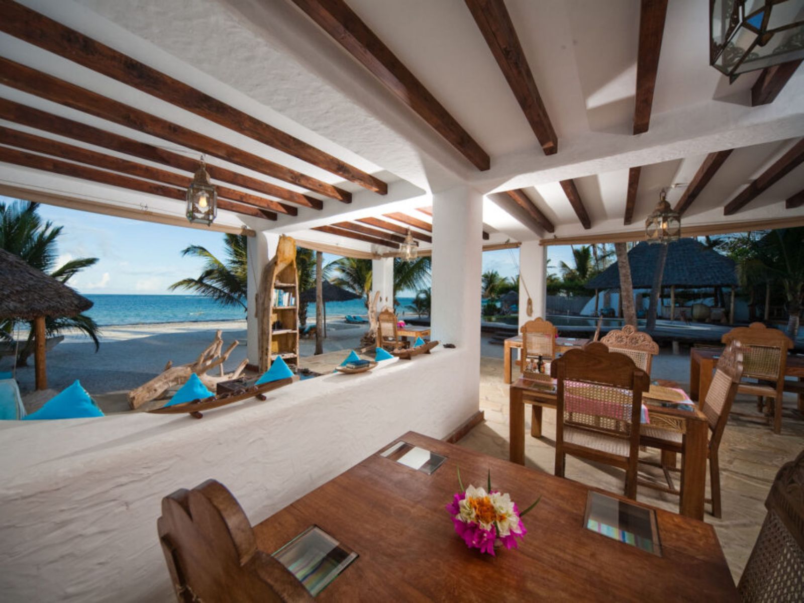 Rondreis Kenia, Diani Beach, Waterlovers Beach Resort, restaurant