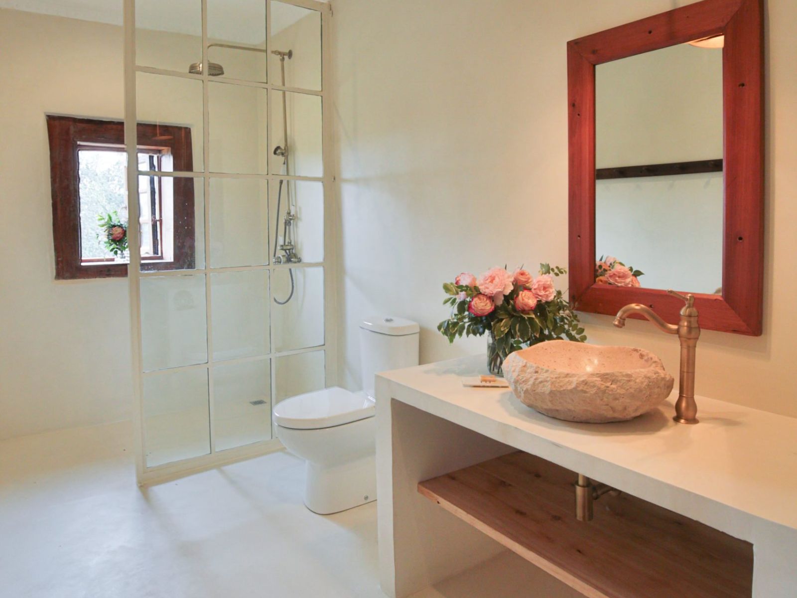 Rondreis Kenia, Nanyuki, Mukima House, badkamer