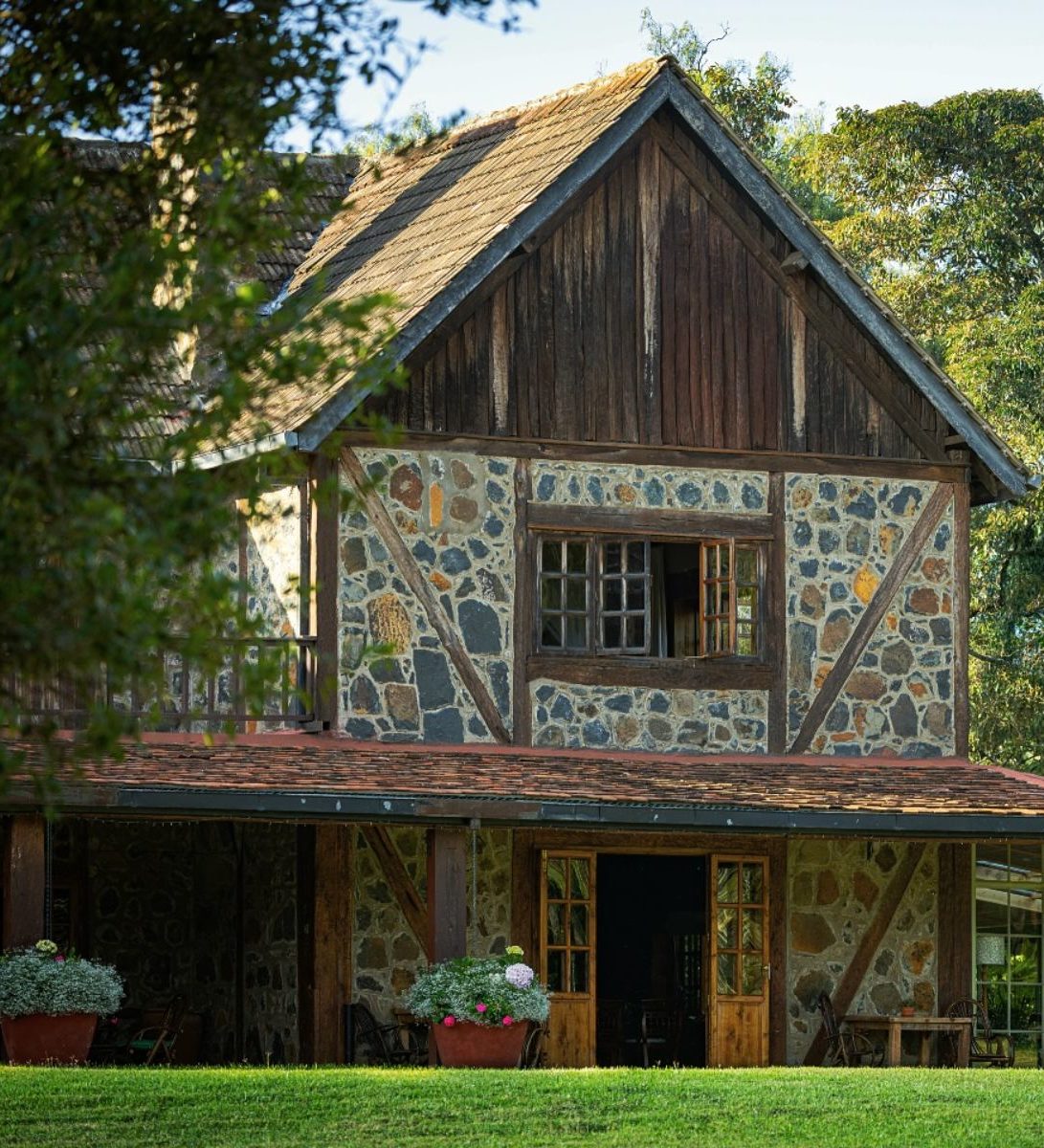 Rondreis Kenia, Nanyuki, Mukima House, buitenaanzicht verblijf