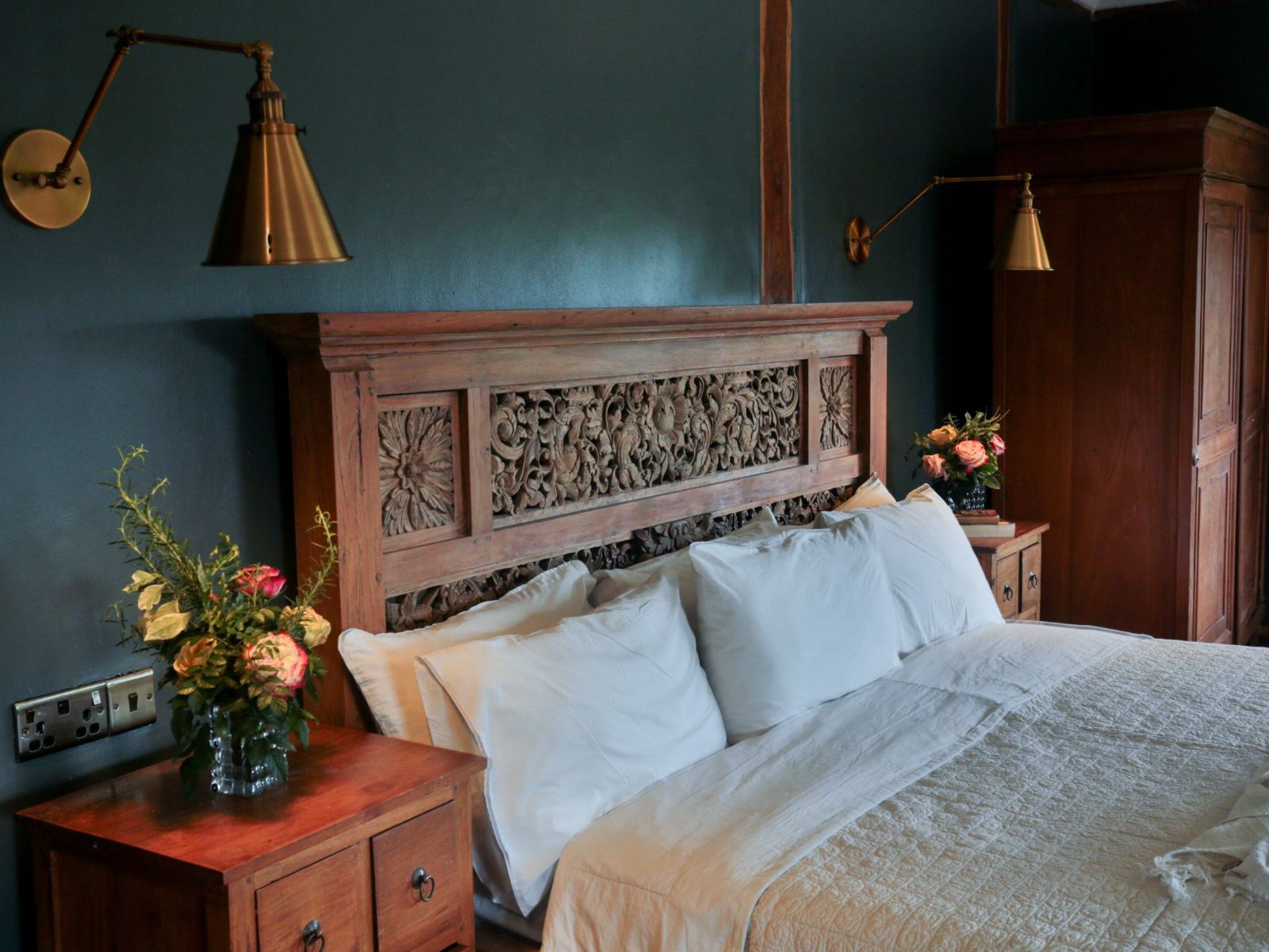 Rondreis Kenia, Nanyuki, Mukima House, tweepersoonsbed