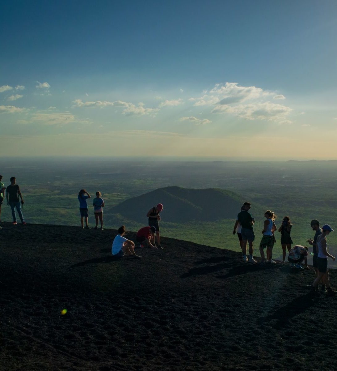 Rondreis Nicaragua, Cerro Negro, uitzicht op de omgeving