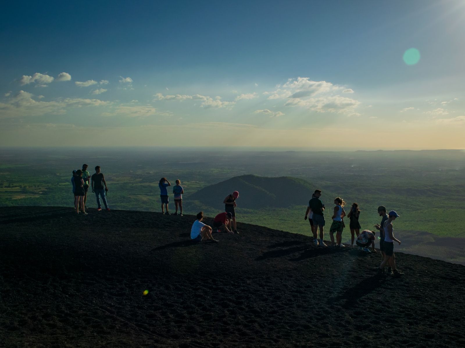 Rondreis Nicaragua, Cerro Negro, uitzicht op de omgeving