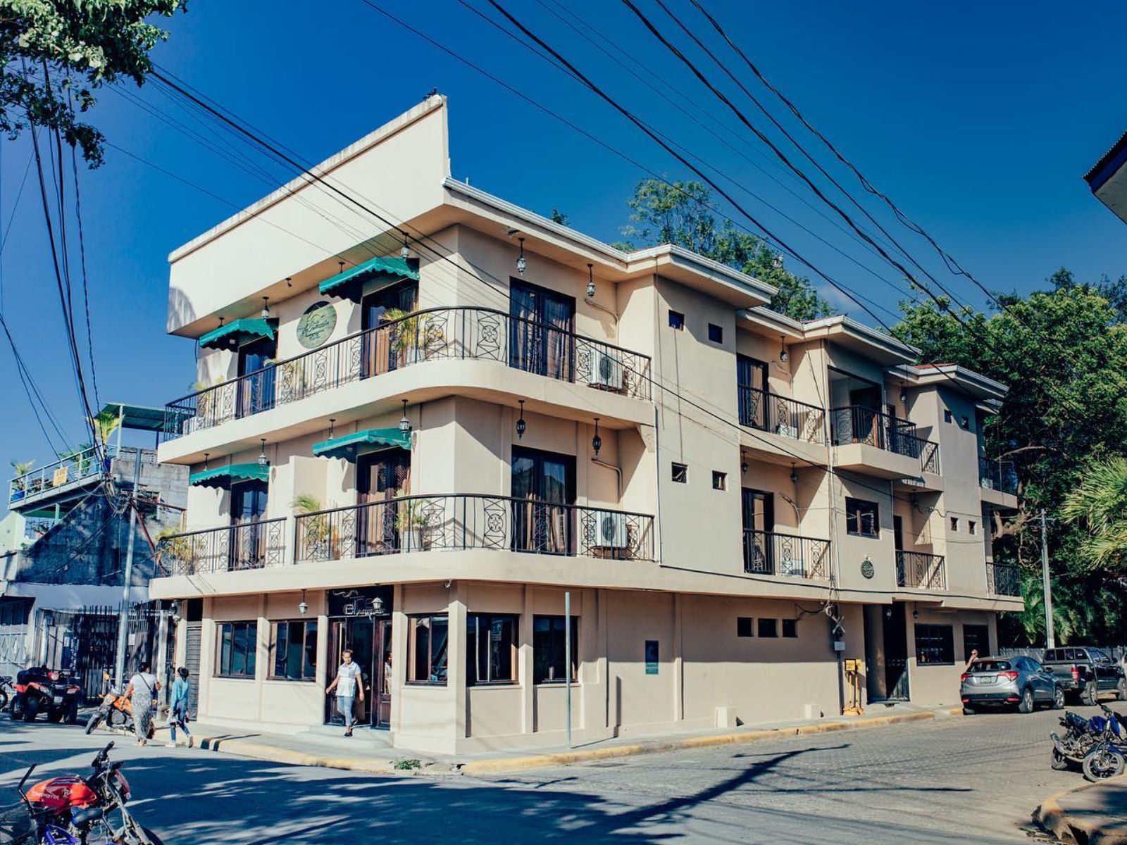 Rondreis Nicaragua, San Juan del Sur, Hotel La Estación SJDS, buitenaanzicht