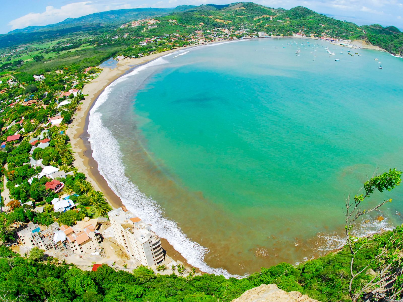 Rondreis Nicaraqua, san juan del sur, bovenaanzicht