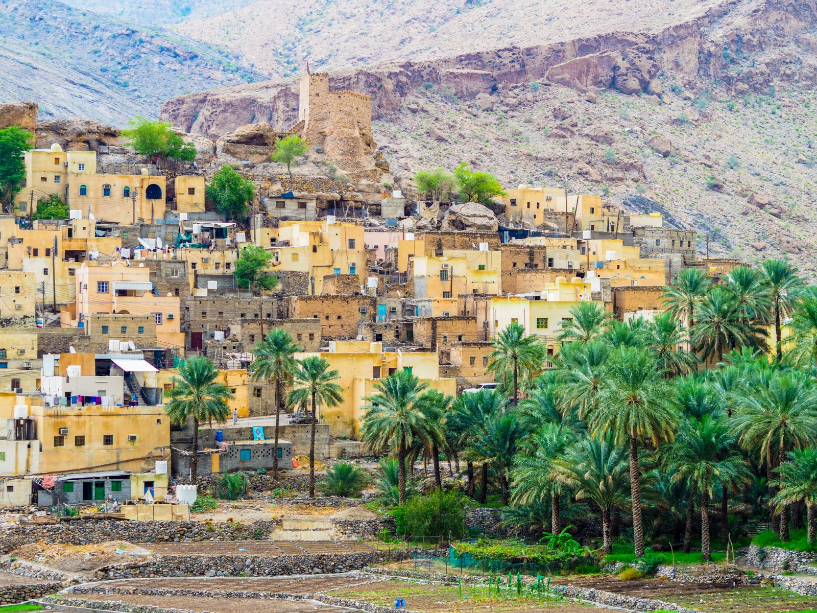 Rondreis Oman, Bilad Sayt, dorpje in de bergen van Wadi Bani Awf