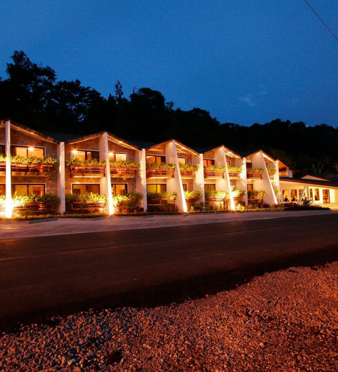 Rondreis Panama, Boquete, Hotel Ladera, buitenaanzicht hotel