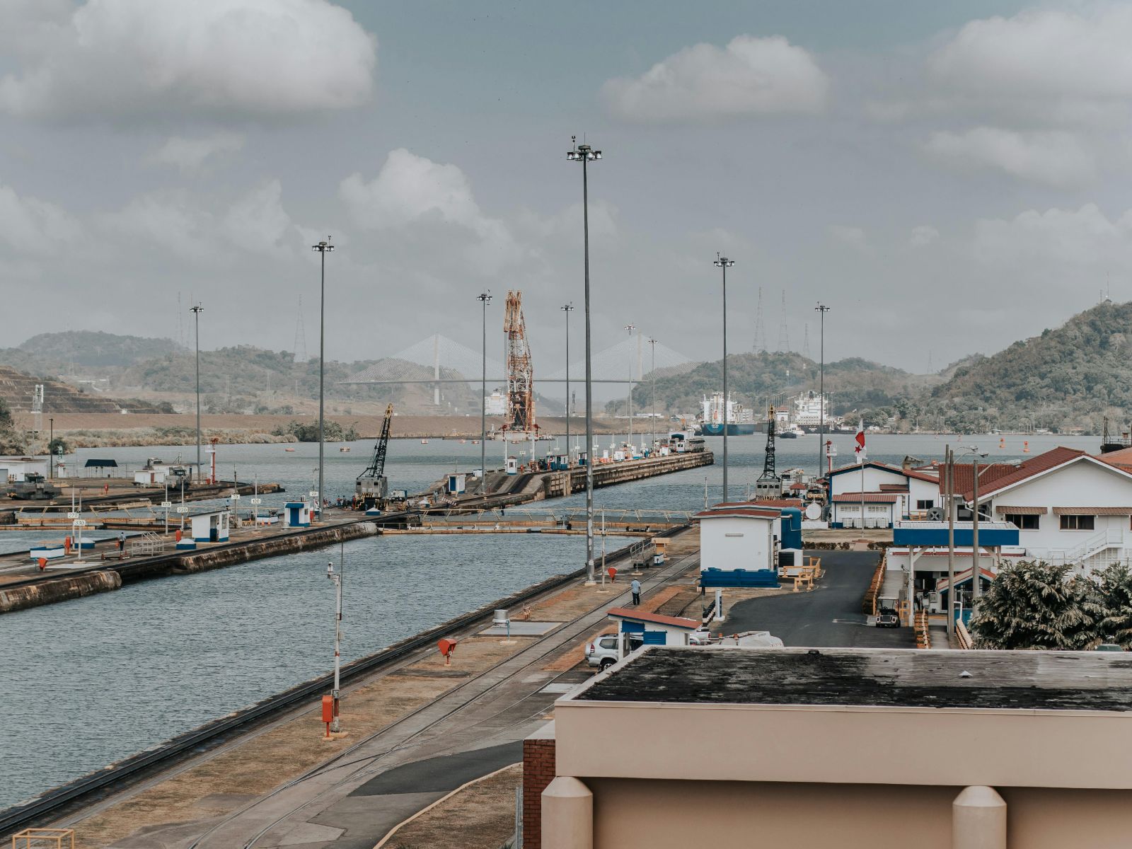 Rondreis Panama, Panama kanaal, dock
