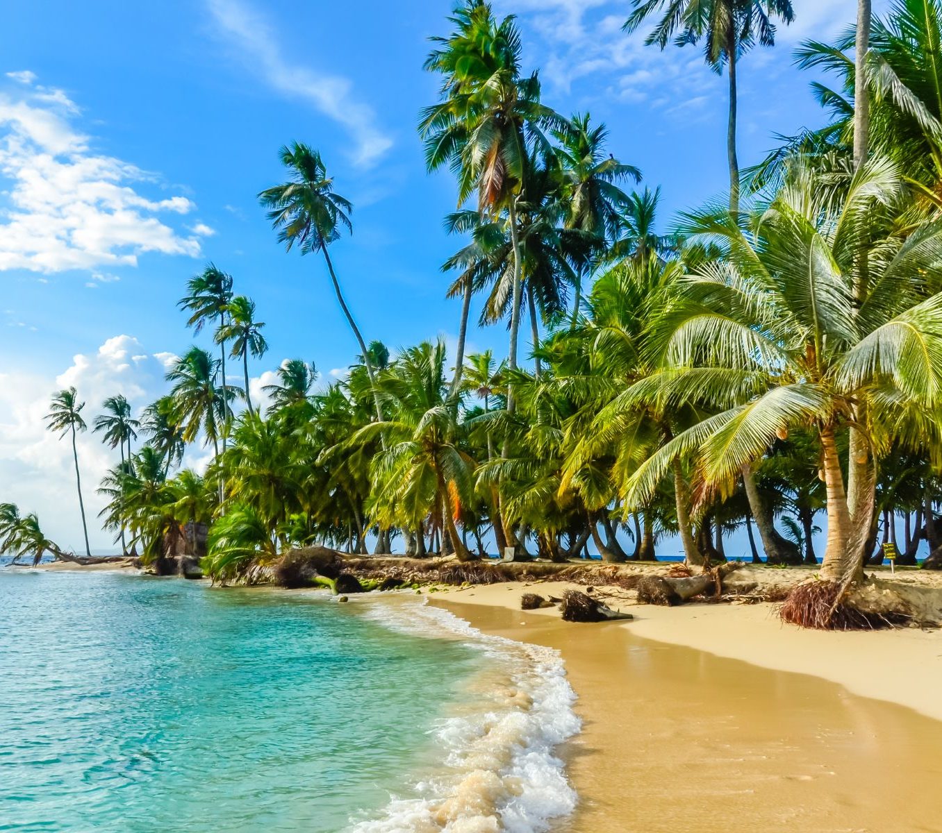 Rondreis Panama, San Blas, strand