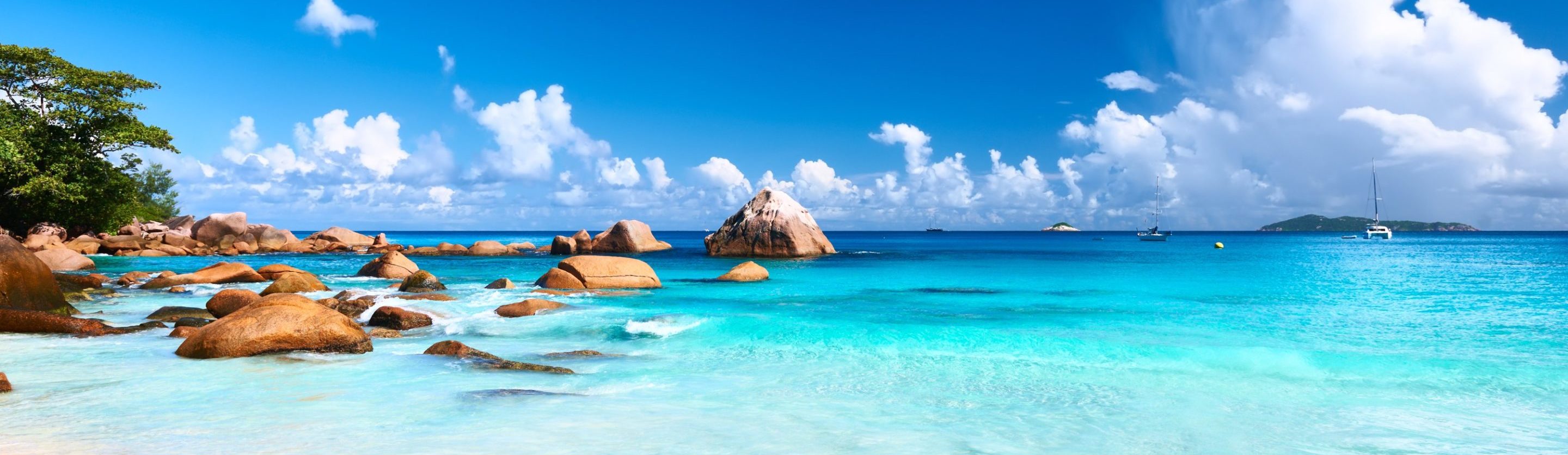 Rondreis Seychellen, Anse Lazio - Praslin, banner