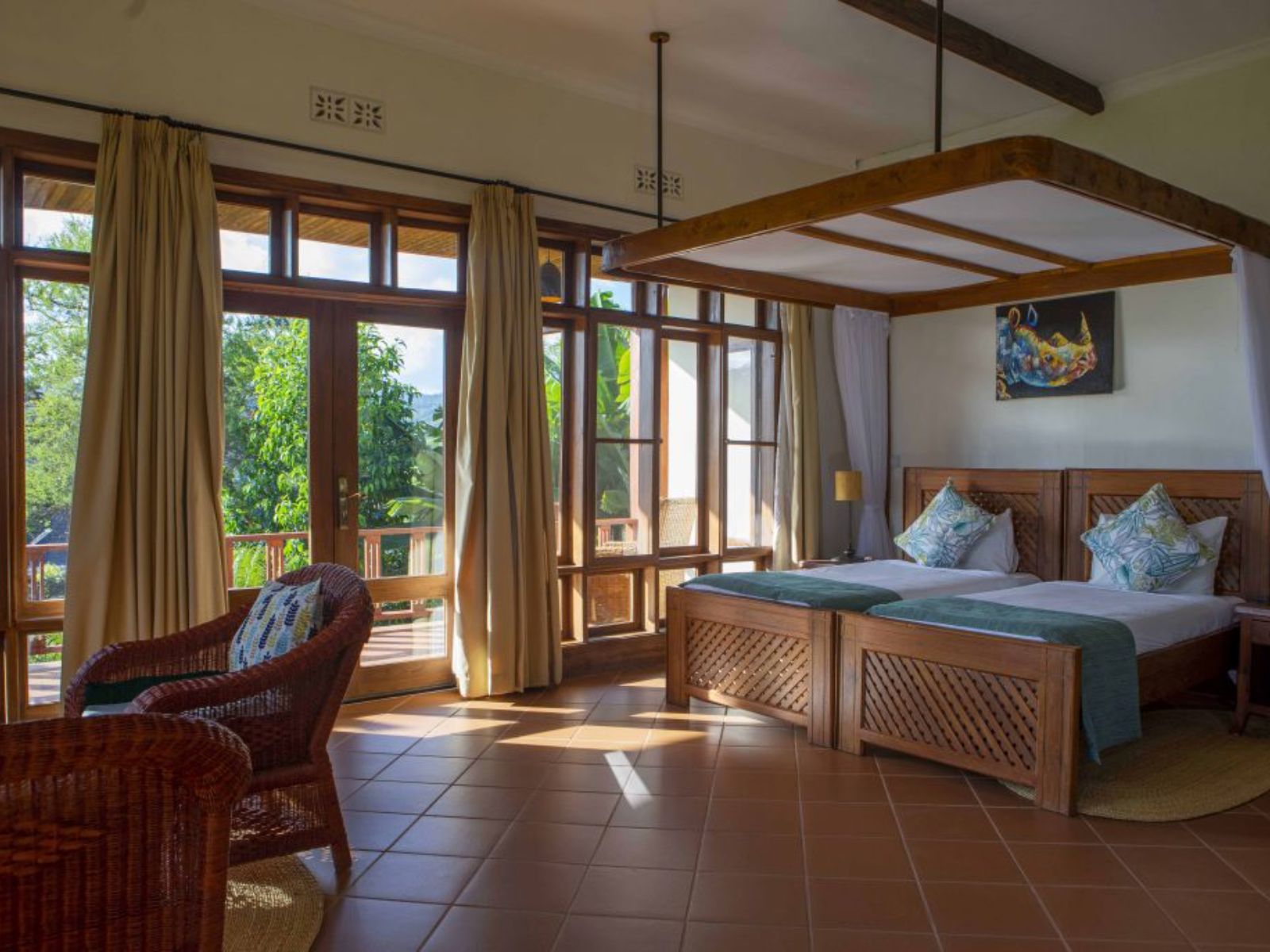 Rondreis Tanzania, Karatu, Ngorongoro Coffee Lodge, tweepersoonskamer