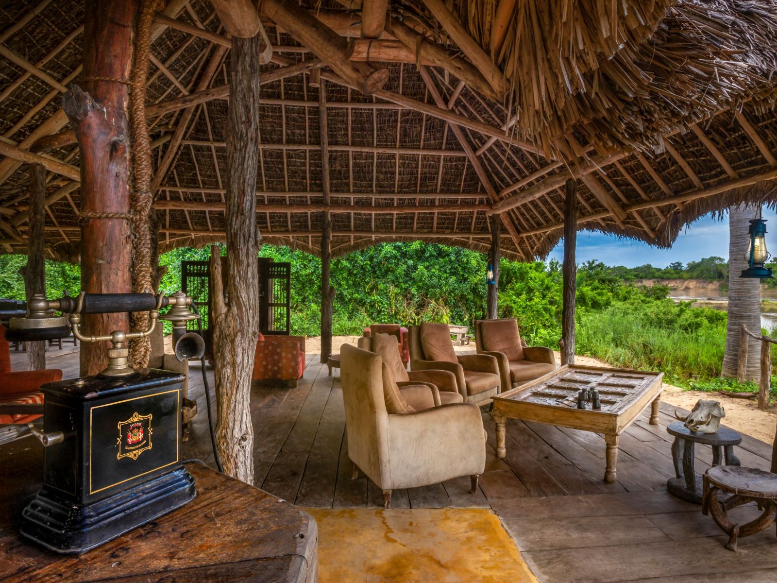 Rondreis Tanzania, Nyerere National Park, Selous Wilderness, lounge
