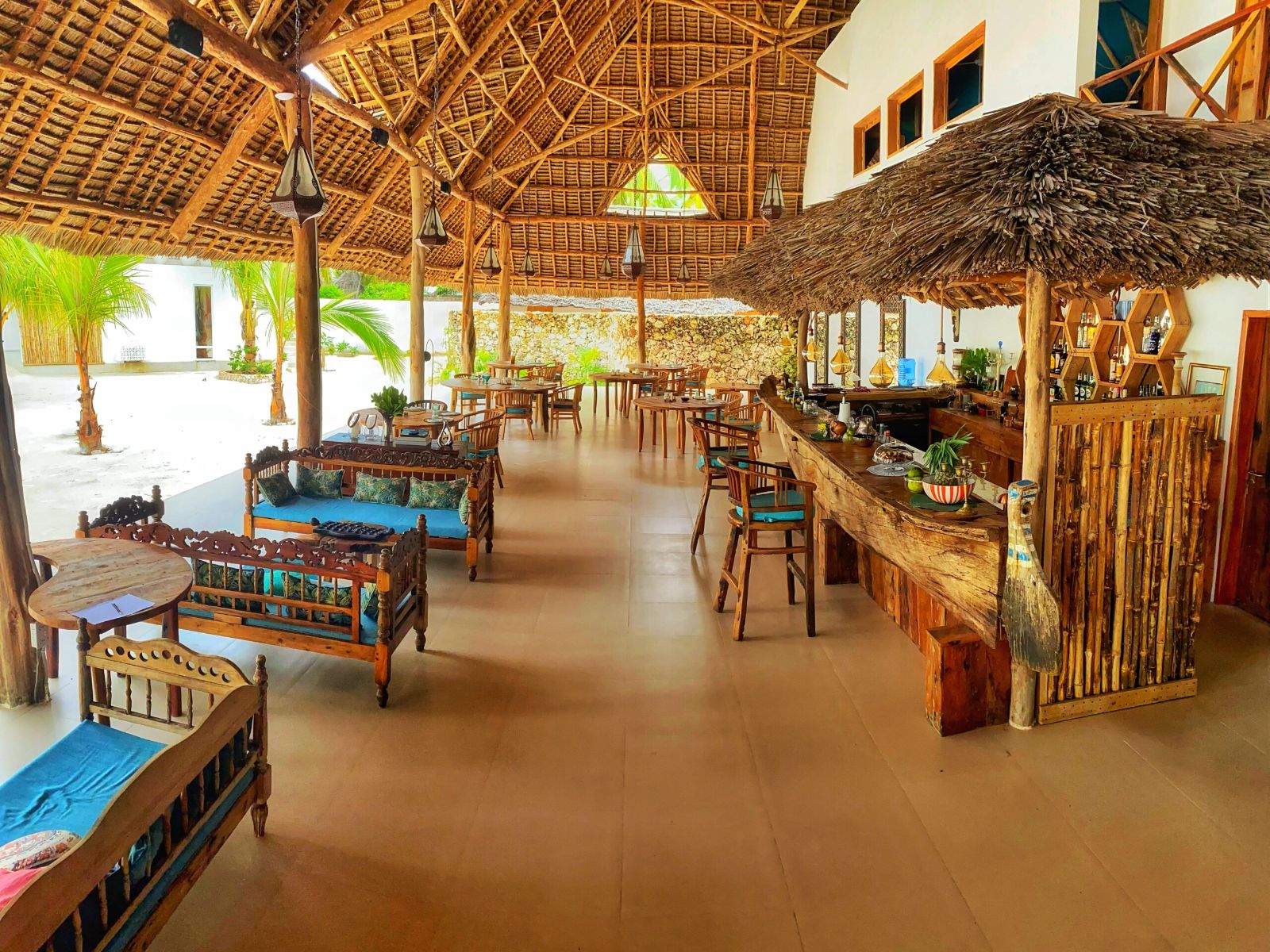 Rondreis Tanzania, Zanzibar, Infinity Beach Boutique, restaurant