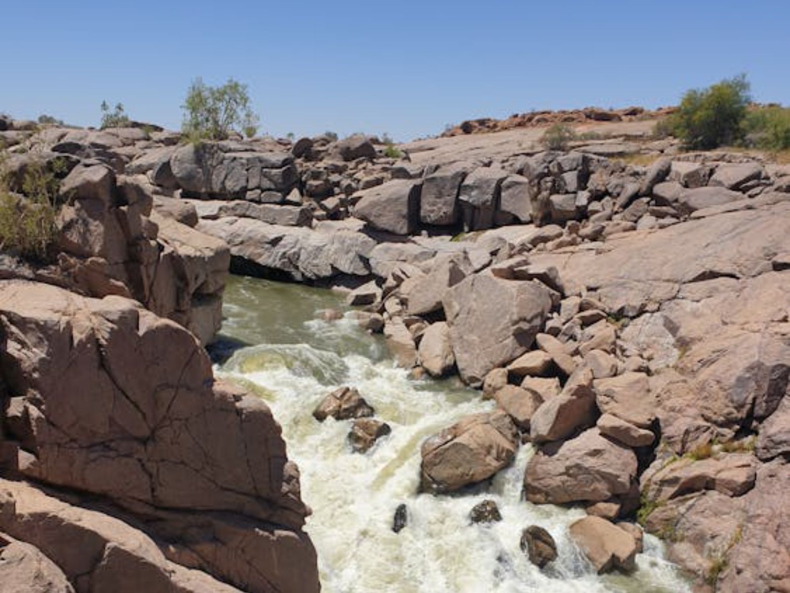 Rondreis Zuid-Afrika, Augrabies Falls NP, rivier