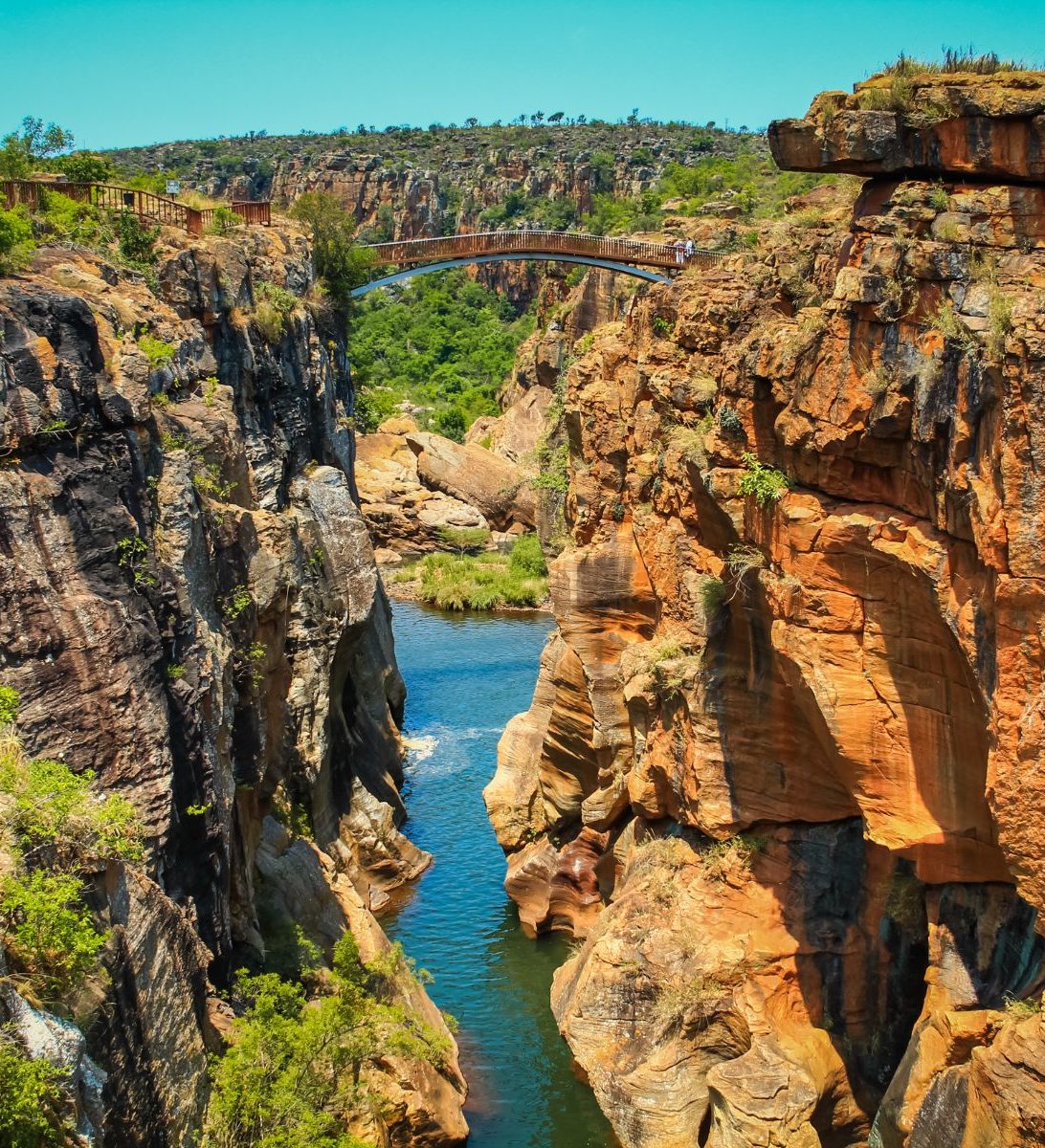 Rondreis Zuid- Afrika, Blyde River Canyon, loopbrug