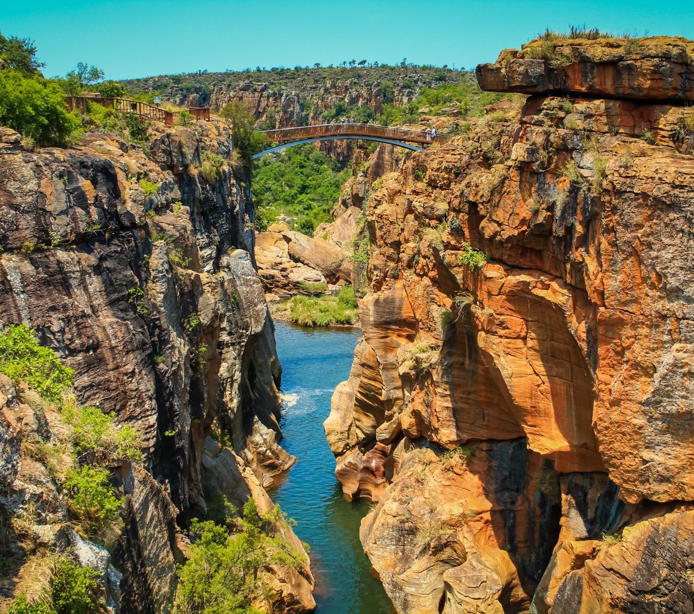 Rondreis Zuid- Afrika, Blyde River Canyon, loopbrug