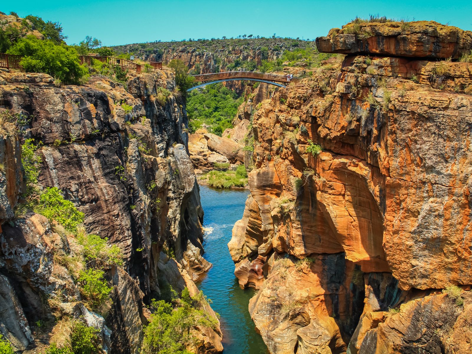 Rondreis Zuid- Afrika, Blyde River Canyon, loopbrug