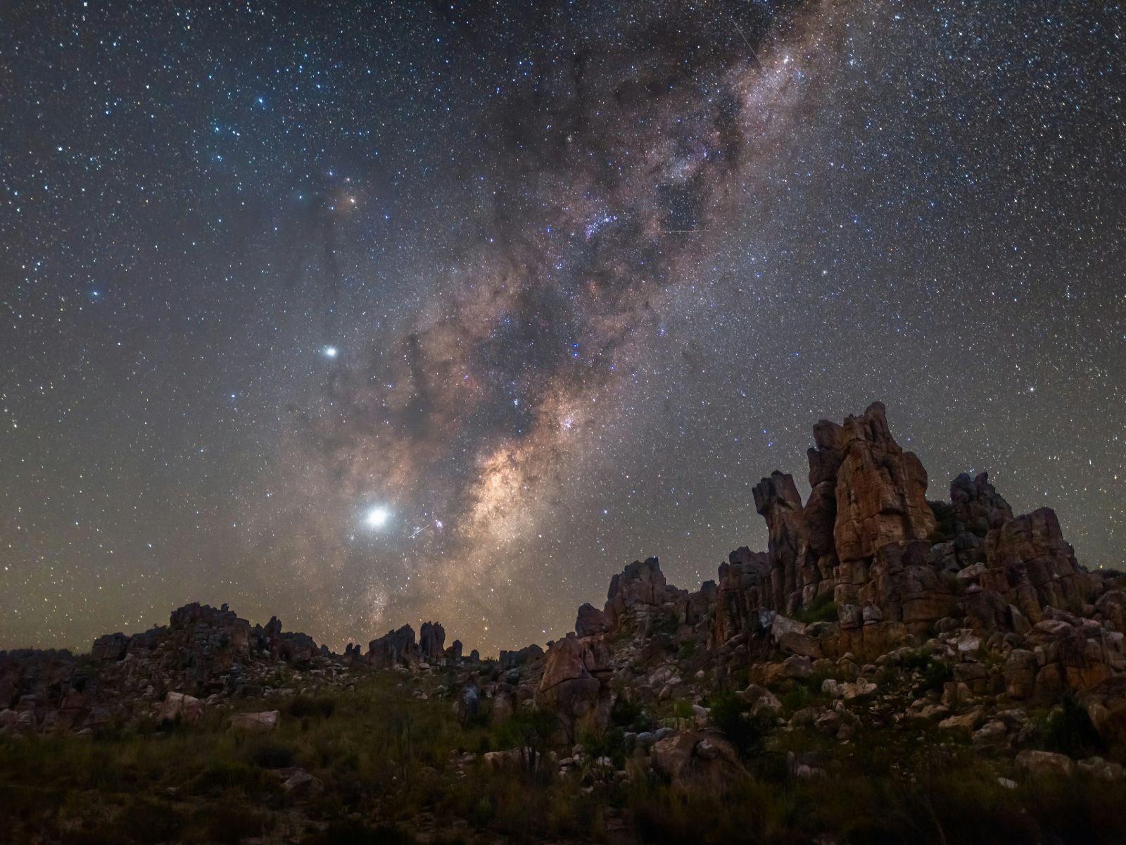 Rondreis Zuid-Afrika, Cederbergen, melkweg in de nacht