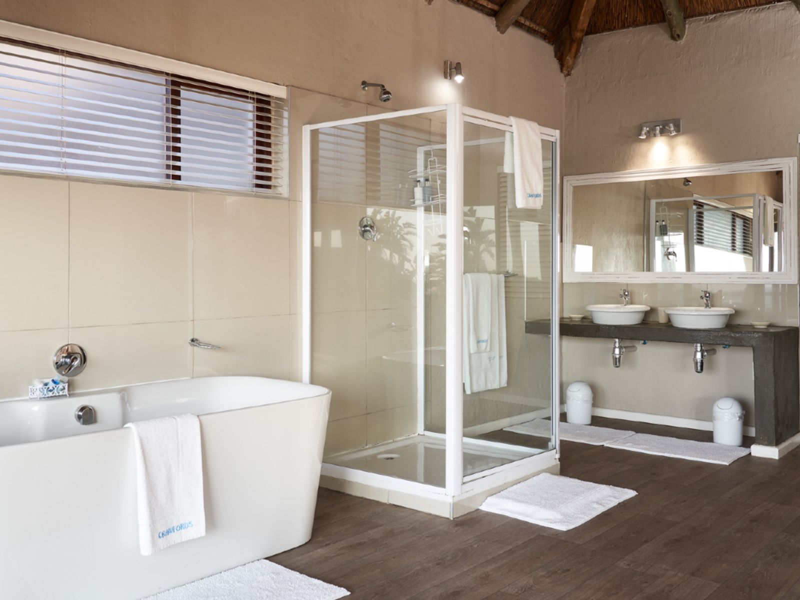Rondreis Zuid-Afrika, Chintsa, Crawford Beach Lodge, badkamer