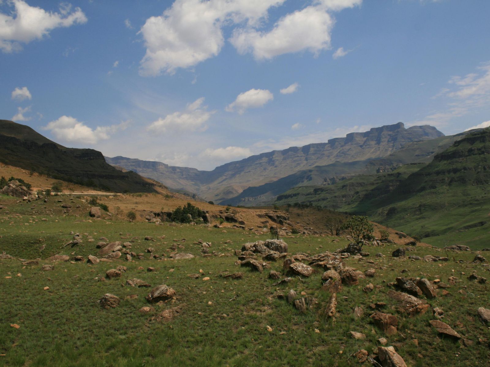 Rondreis Zuid-Afrika, Drakensbergen, stenen en gebergte